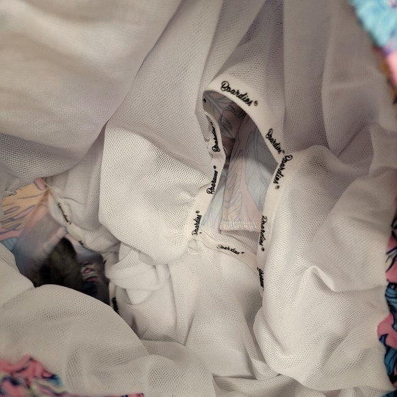 Boardies Apparel Men Swim Shorts Fern Leaves Print Drawstring Medium 6” Tropical - Picture 4 of 11